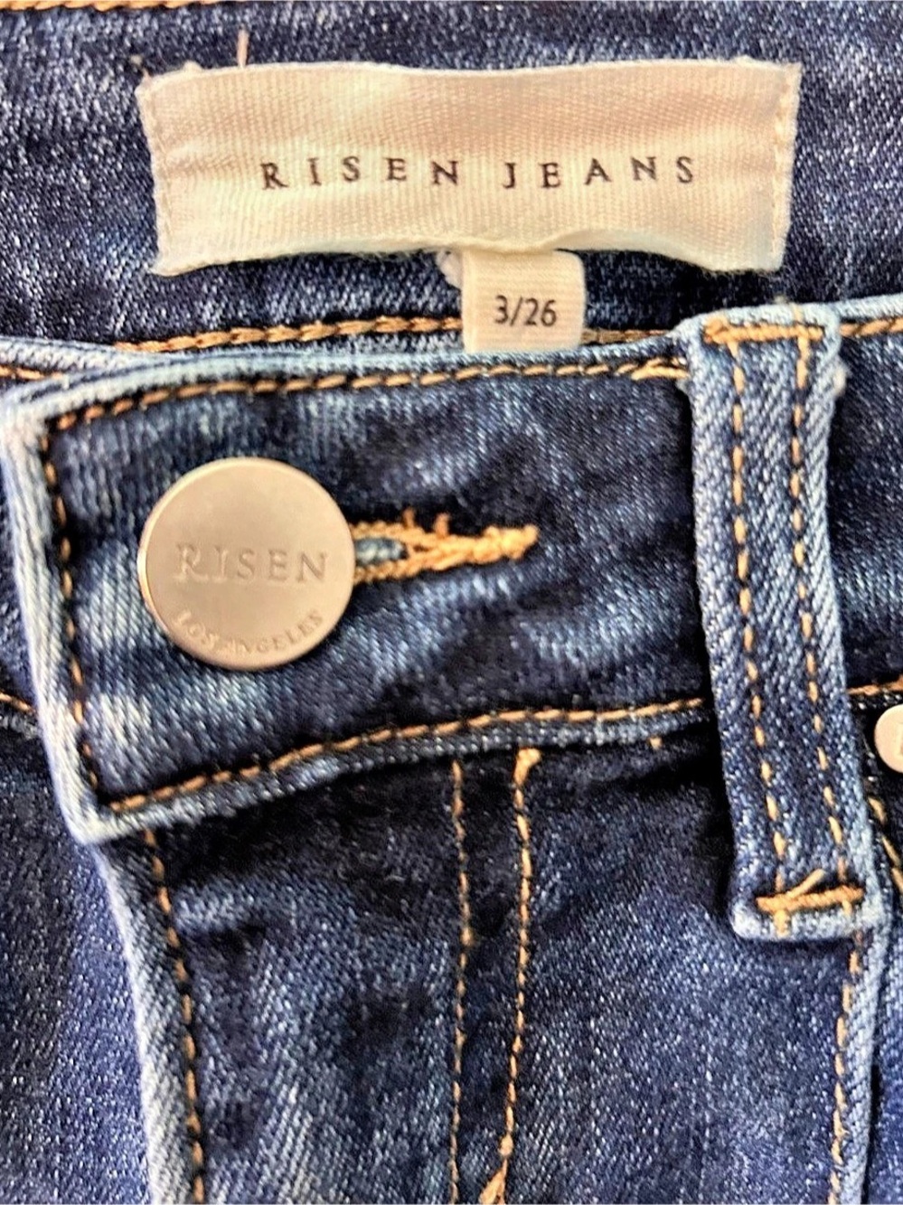 Risen Boot Cut Jeans Blue Waist 26 - Picture 5 of 7